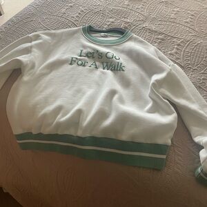 Lets Go For A Walk sweatshirt-yellow the label (yllw)-size m